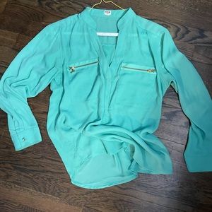 Small aqua blouse
